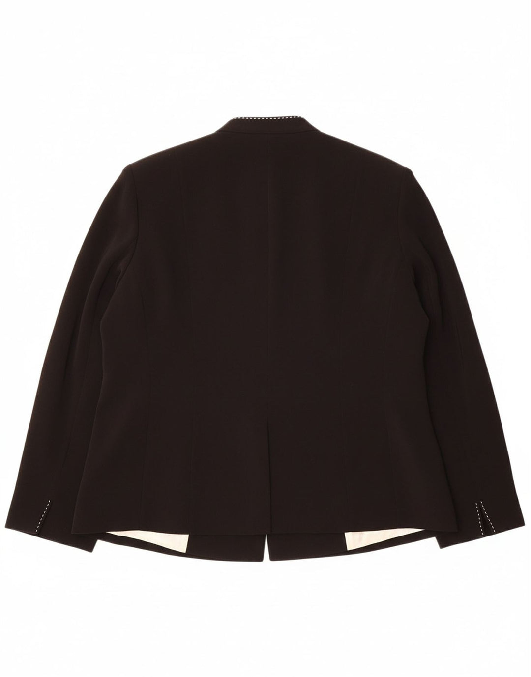 JAQUES VERT Womens 3 Button Blazer Jacket UK 20 2XL Black Polyester