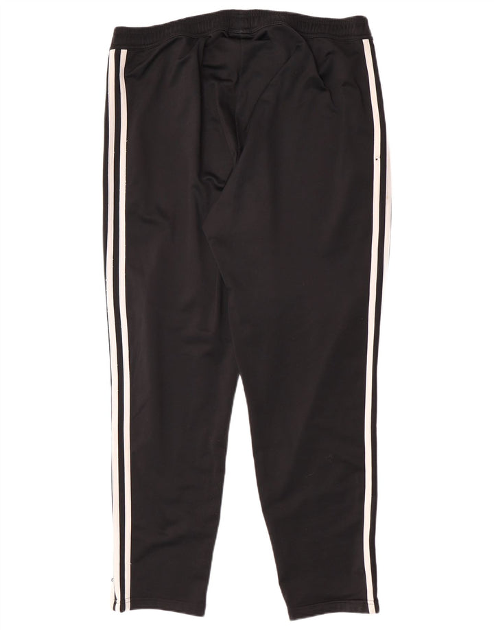Pantalón De Chándal Adidas Hombre Grande Negro Espiga Poliéster