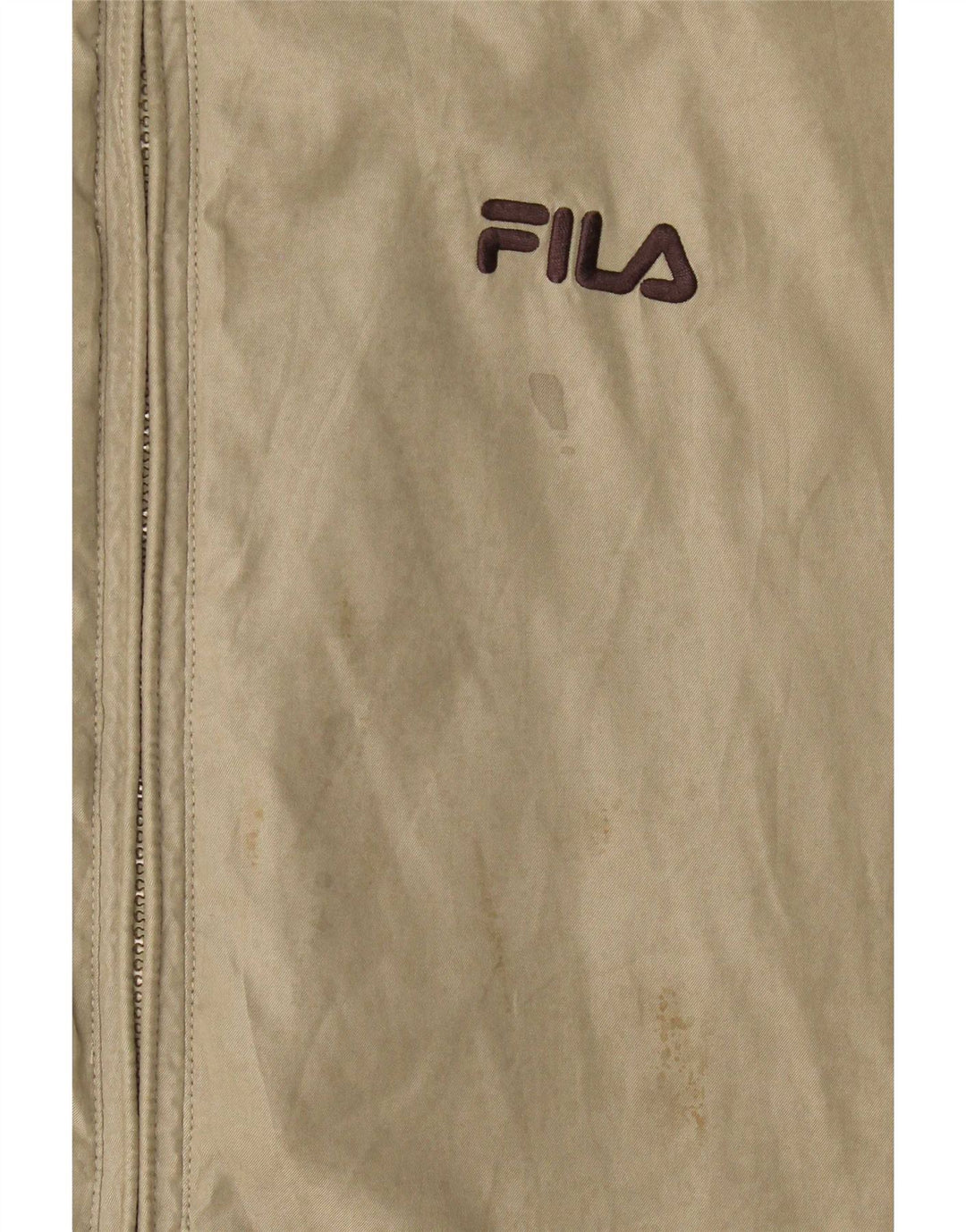 Fila Chaqueta impermeable para hombre Reino Unido 40 Poliéster gris grande