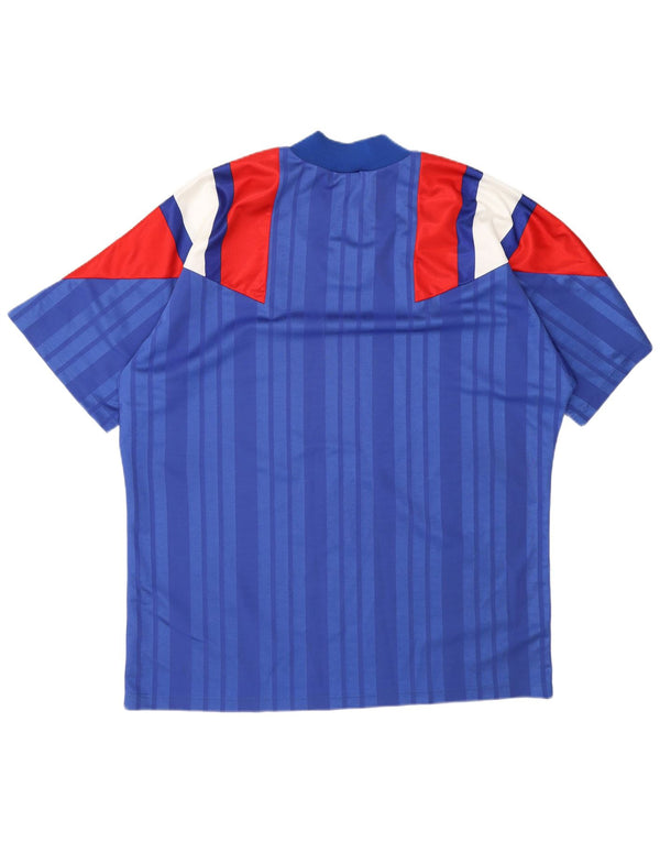 Adidas Hombre Francia Local 1992-1993 Camiseta de Fútbol UK 48/50 XL Azul Deportes