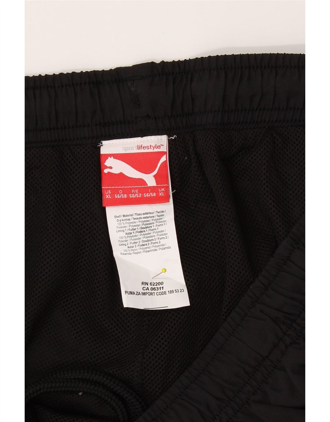 PUMA Mens Graphic Tracksuit Trousers XL Black Polyester Vintage Puma and Second-Hand Puma from Messina Hembry 