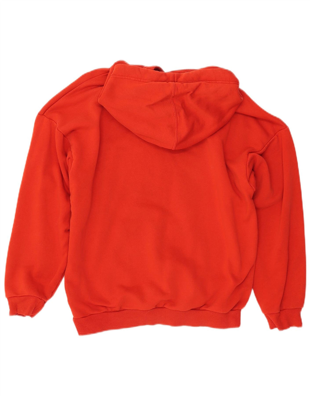 ADIDAS Sudadera con capucha gráfica de gran tamaño para mujer Reino Unido 10 Pequeño Algodón naranja