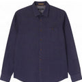 Ted Baker Camisa para hombre Talla 4 Grande Algodón con manchas azul marino