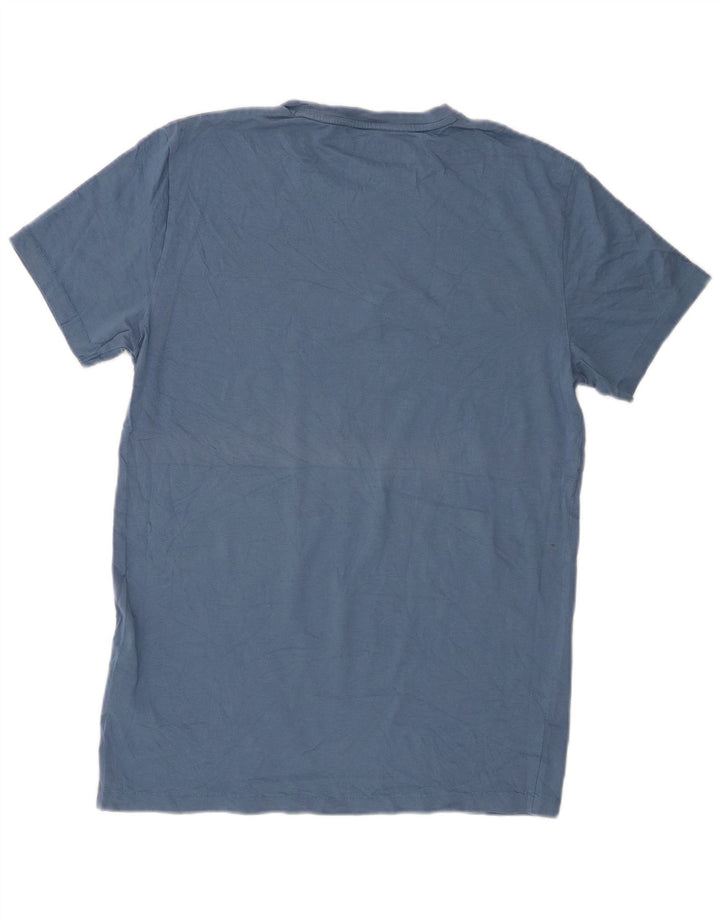Superdry Hombre Camiseta Top XL Algodón Azul