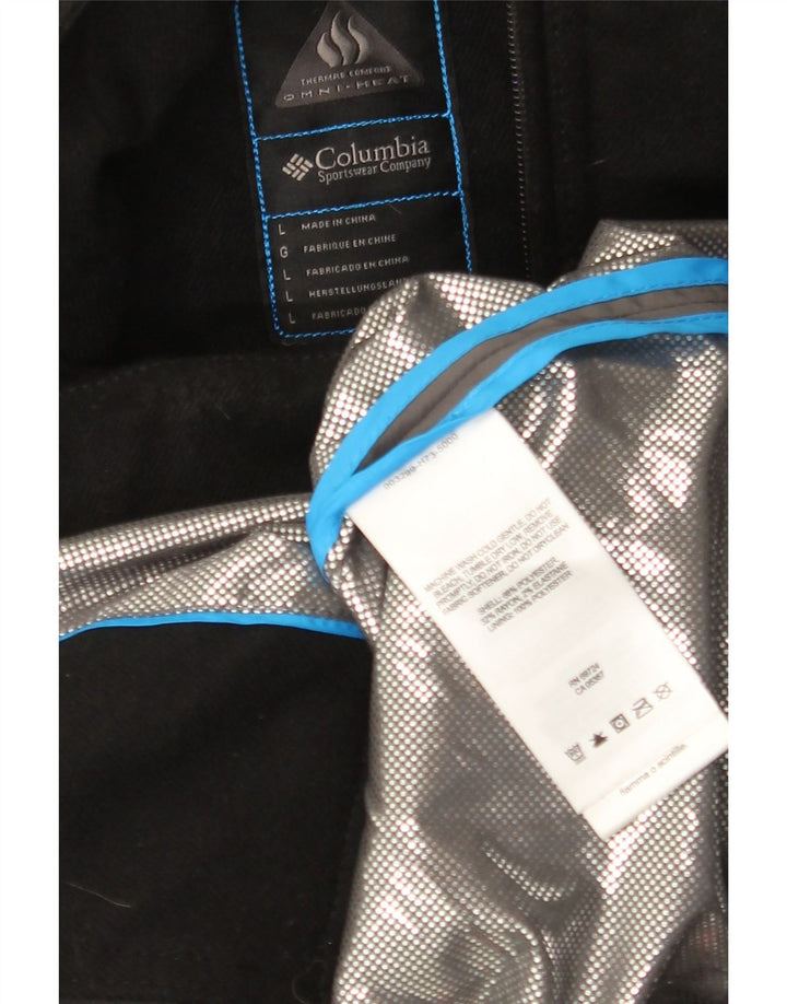 Gabardina con capucha COLUMBIA Omni-Heat para mujer UK 44 Poliéster negro grande