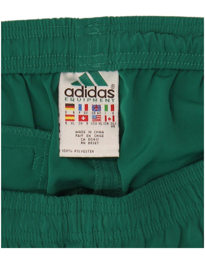 Adidas Pantalones cortos deportivos para hombre UK 40 Poliéster verde medio