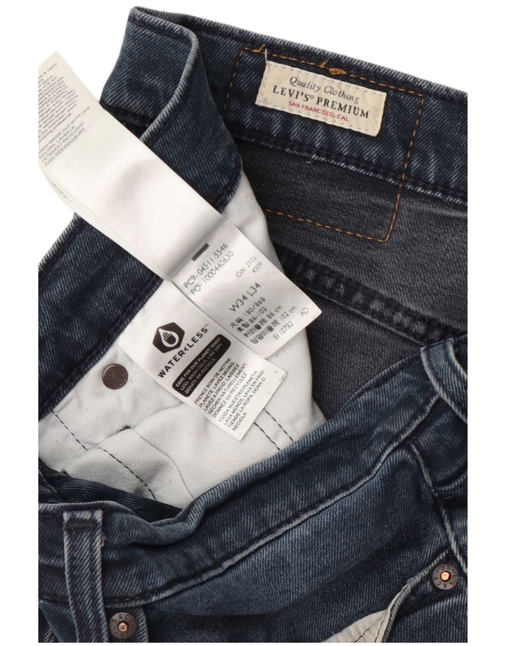 Levi's Vaqueros ajustados para hombre W34 L34 Algodón azul marino