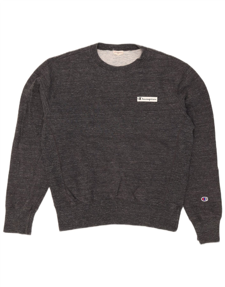 Champion Jersey De Cuello Redondo Para Hombre De Algodón Moteado Gris Medio