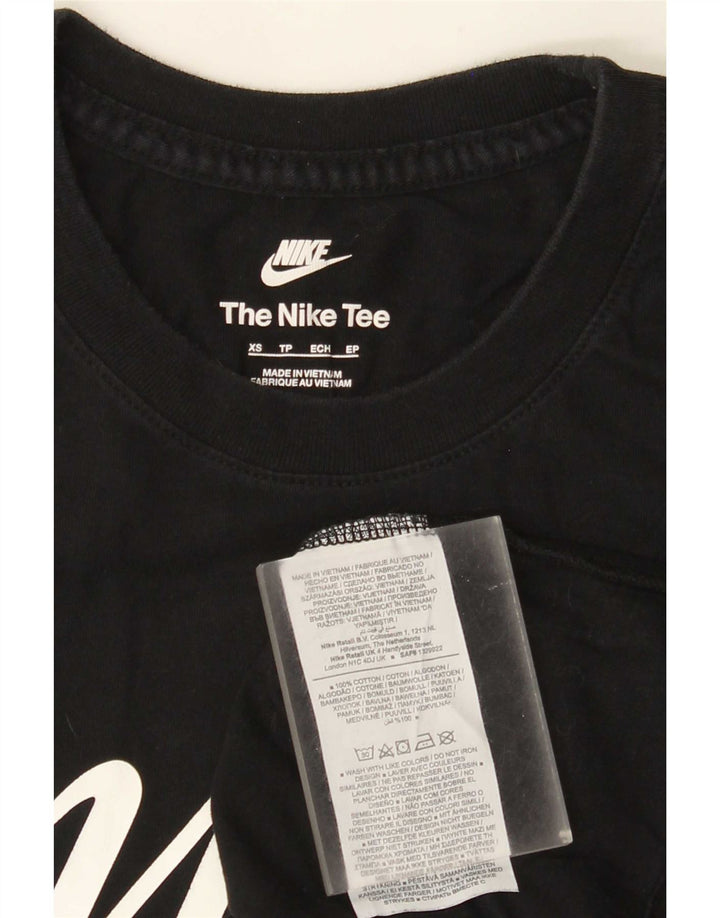 Nike Camiseta gráfica para hombre Top XS Algodón negro