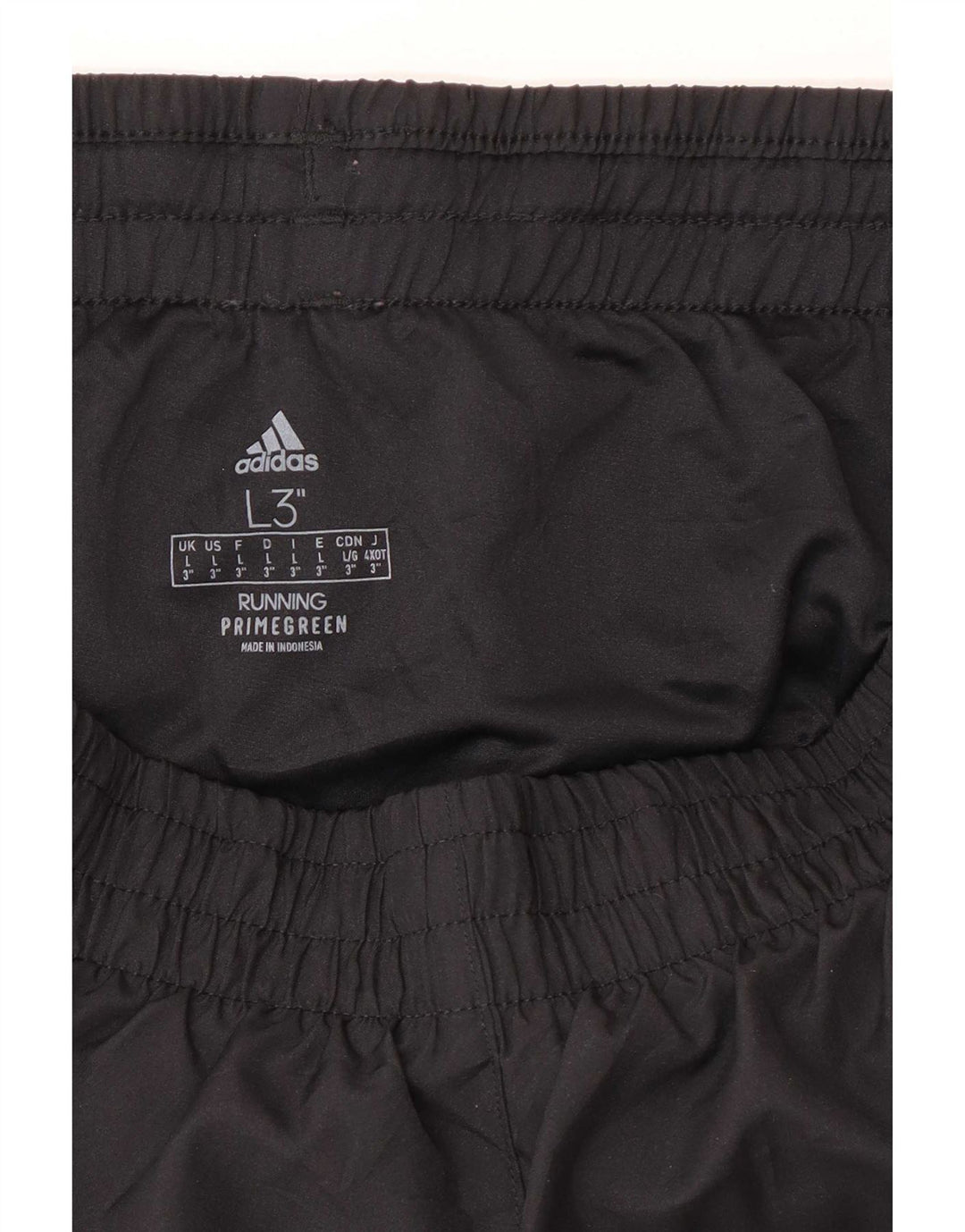Adidas - Pantalones cortos deportivos para mujer, talla grande, W32 L3, poliéster negro