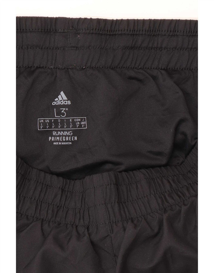 Adidas - Pantalones cortos deportivos para mujer, talla grande, W32 L3, poliéster negro