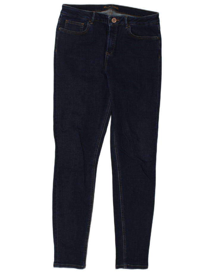 Massimo Dutti Vaqueros Pitillo Mujer EU 40 Medium W30 L29 Azul Marino