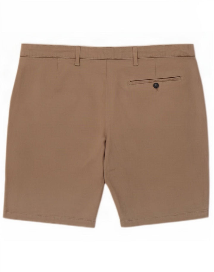 Marks & Spencer Pantalones cortos chinos para hombre W40 XL Algodón beige