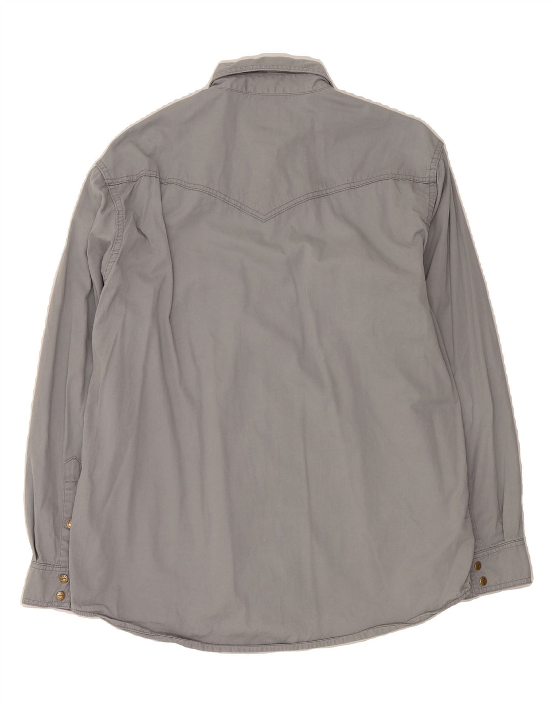 WRANGLER Mens Western Denim Shirt Large Grey Cotton Vintage Wrangler and Second-Hand Wrangler from Messina Hembry 