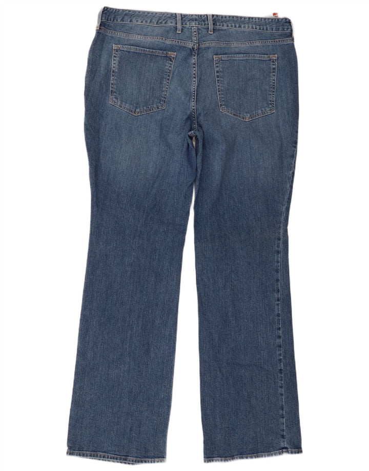 EDDIE BAUER Vaqueros con corte de bota curvos para mujer US 16 2XL W36 L32 Algodón azul