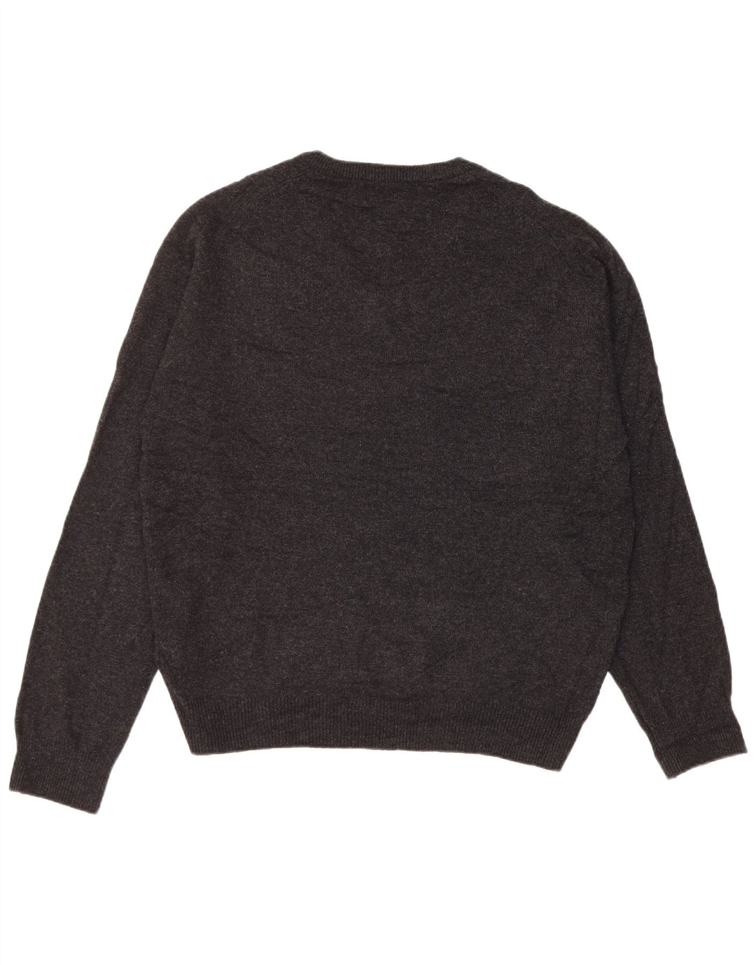 Marks & Spencer Jersey Regular Fit con Cuello en V para Hombre Lana Negra Grande