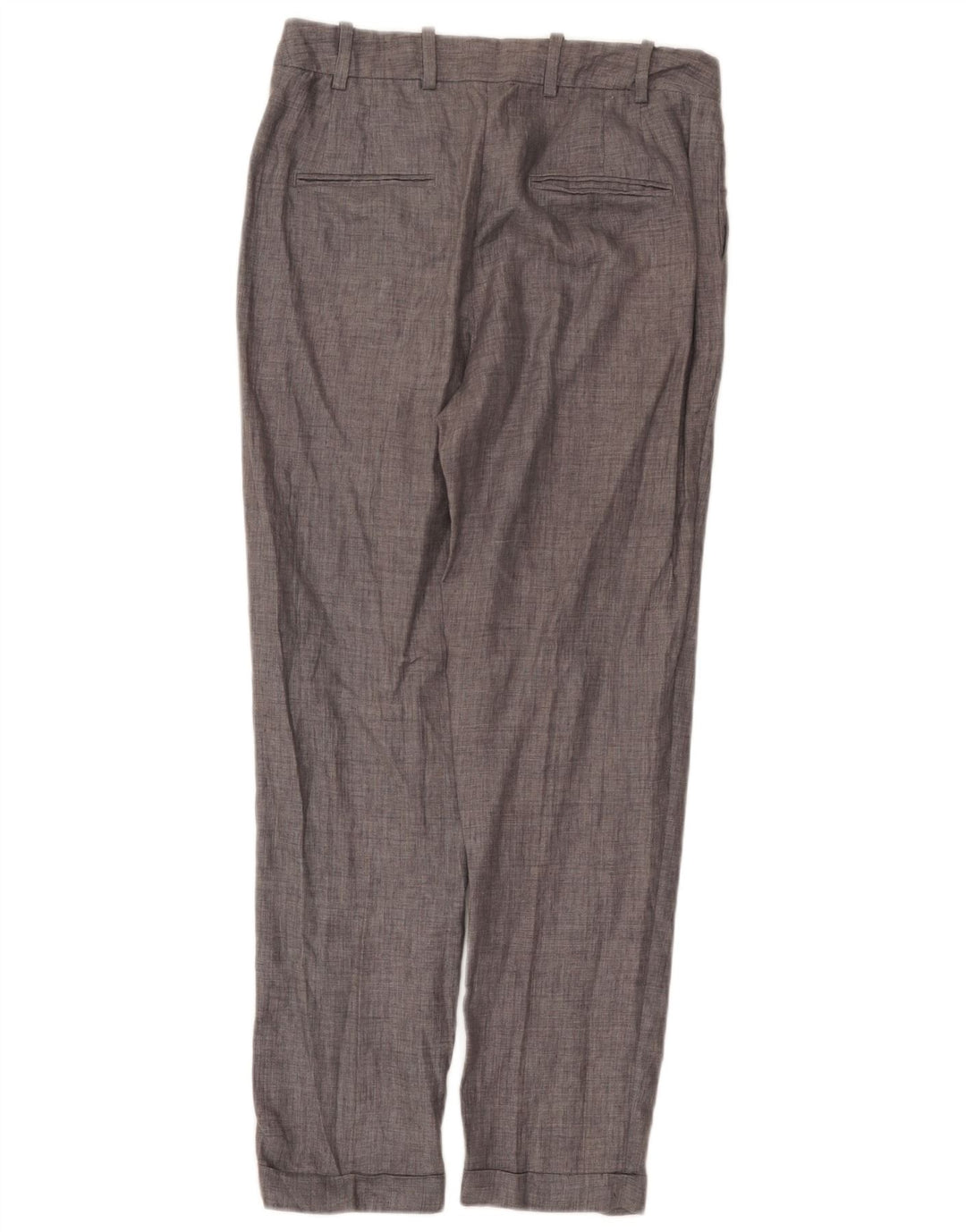 Zara Mujer Pantalón Chino Recto Mediano W28 L27 Gris