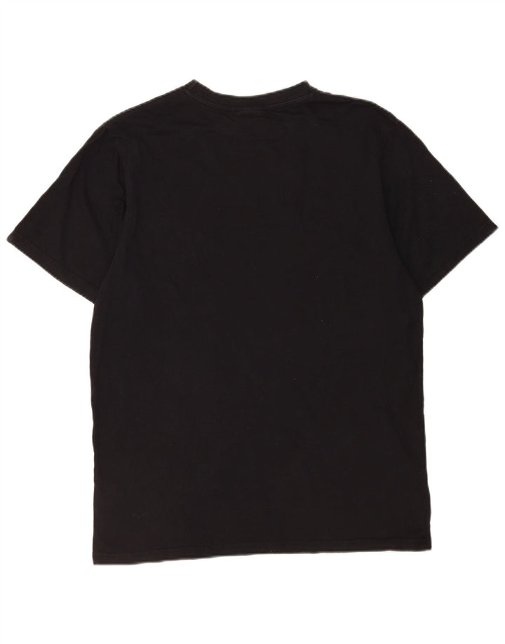 Ellesse - Camiseta gráfica para hombre, talla mediana, algodón negro