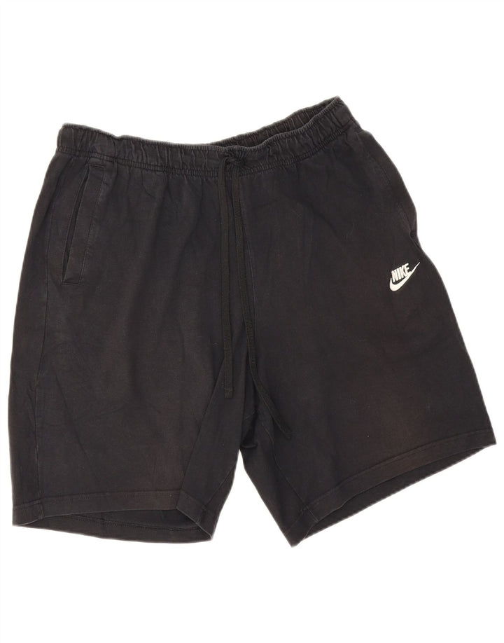 Nike - Pantalones cortos deportivos para hombre, talla grande, algodón negro