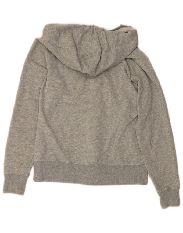 Gap Sudadera con capucha y cremallera gráfica para mujer UK 8 Small Grey Moteado