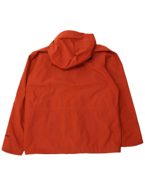 THE NORTH FACE Chaqueta impermeable con capucha Gore-Tex para hombre UK 42 XL Naranja Poliéster