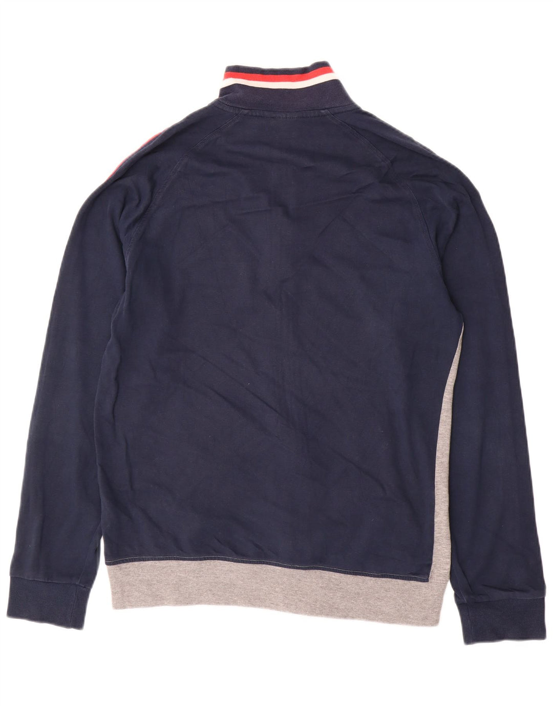 Diadora Hombre Retro Chándal Top Chaqueta Grande Azul Marino Colorblock