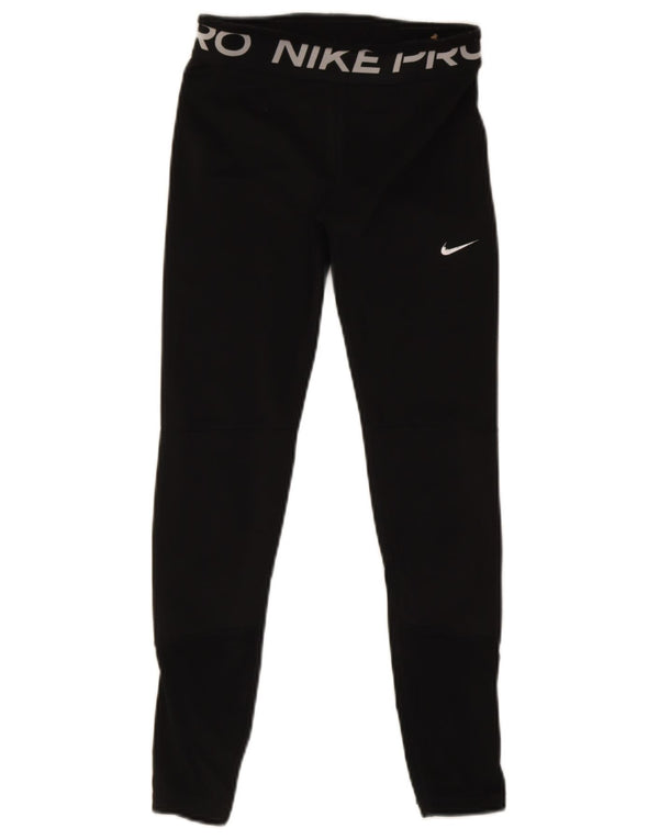 Nike - Leggings gráficos Dri Fit para mujer, talla 40, poliéster negro grande