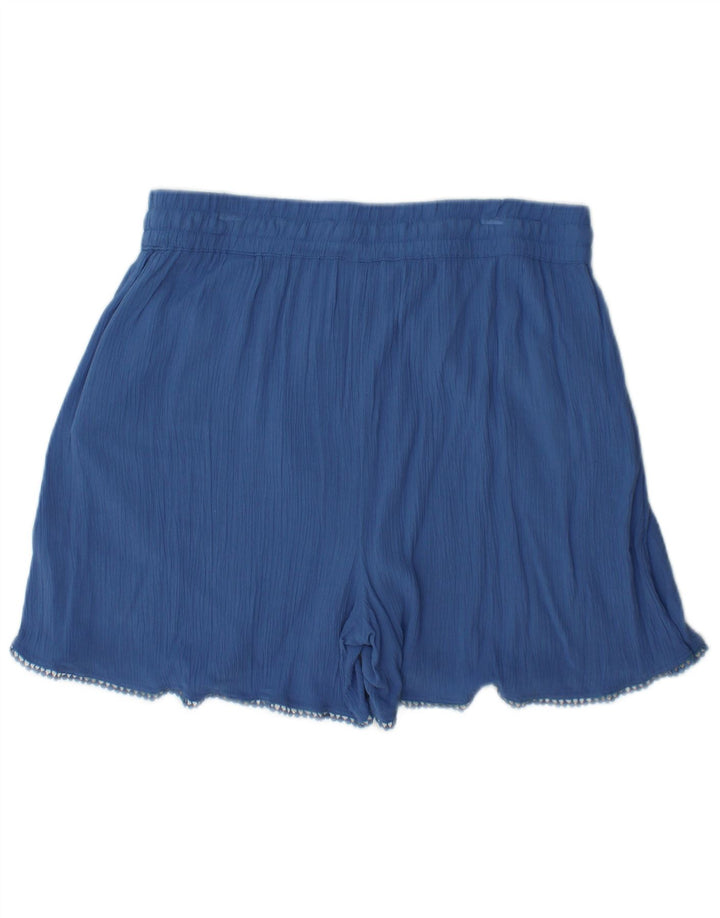 Pantalones cortos para mujer Marks & Spencer UK12 Medium W30 Viscosa azul