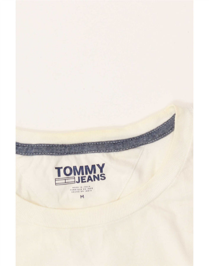 Tommy Hilfiger Camiseta gráfica para hombre Top Medium White