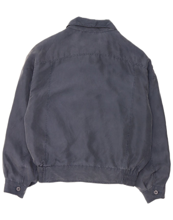 Raybest Chaqueta Bomber para Hombre UK 36 Small Azul Marino Seda