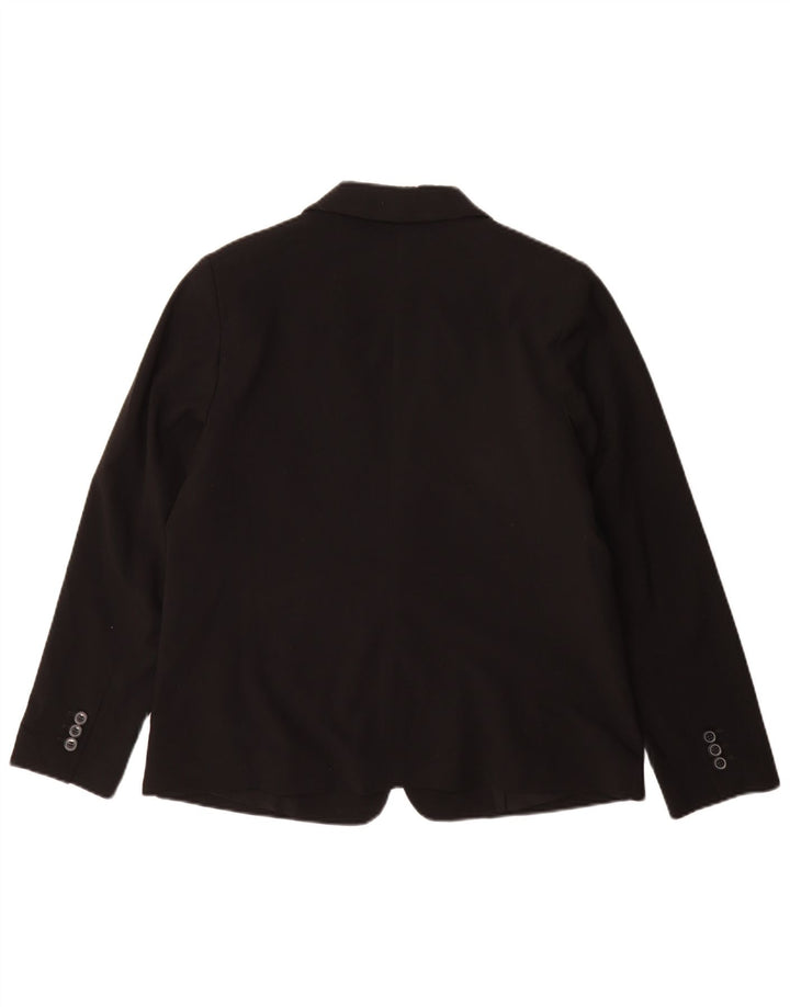 Marks & Spencer Chaqueta tipo blazer con 1 botón para mujer UK 44 Grande Poliéster negro