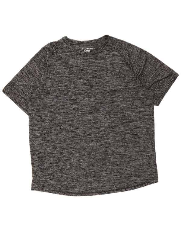 Under Armour Camiseta para hombre Top 2XL Poliéster moteado gris