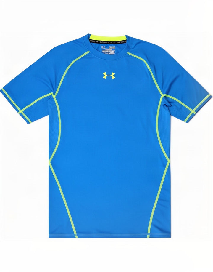 Under Armour Hombre Heat Gear Camiseta Top Poliéster Azul Medio