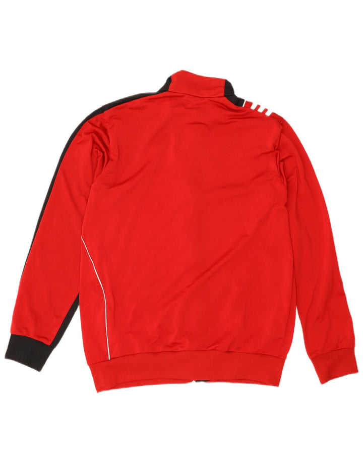 ADIDAS Chaqueta de chándal para hombre UK 38/40 Poliéster color block mediano rojo