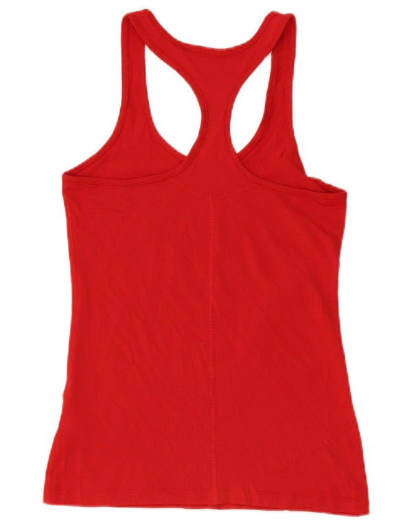 NIKE Womens Louisiana Tech Bulldogs Graphic Vest Top UK 4 XS Red Polyester