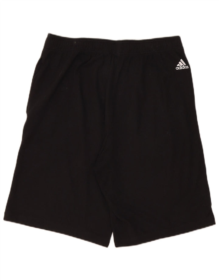 Adidas Pantalones cortos deportivos gráficos para hombre Algodón negro mediano