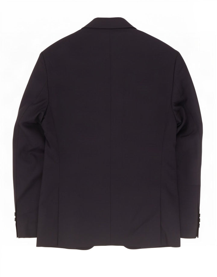 Zara Chaqueta tipo blazer sartorial de 2 botones para hombre EU 50 Poliéster azul marino mediano