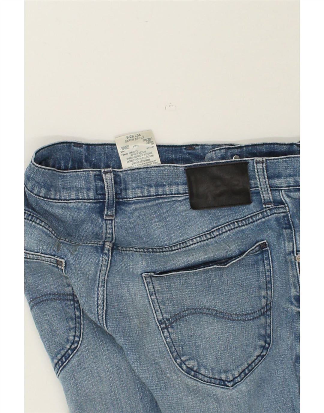 LEE Mens Daren Zip Fly Slim Jeans W29 L28  Blue Cotton | Vintage Lee | Thrift | Second-Hand Lee | Used Clothing | Messina Hembry 