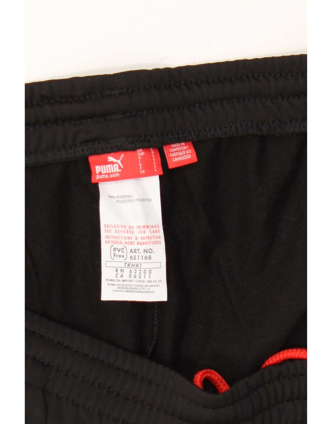 Puma Pantalones De Chándal Para Hombre Joggers Large Negro Poliéster
