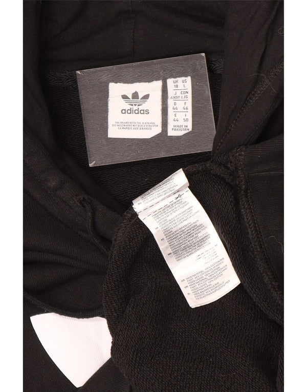Adidas - Sudadera con capucha para mujer, talla XL, algodón negro