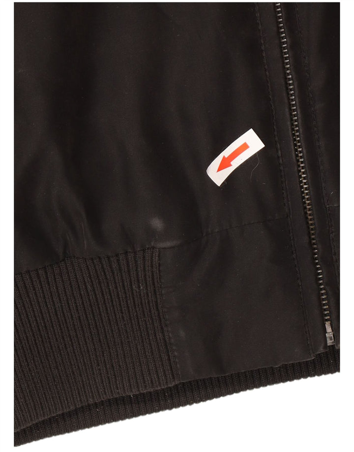 Polbot Chaqueta Bomber para Hombre UK 40 Grande Poliéster Negro