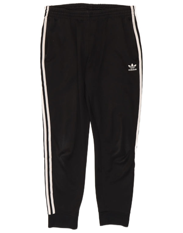 Adidas Hombre Pantalones De Chándal Joggers Grande Negro Poliéster