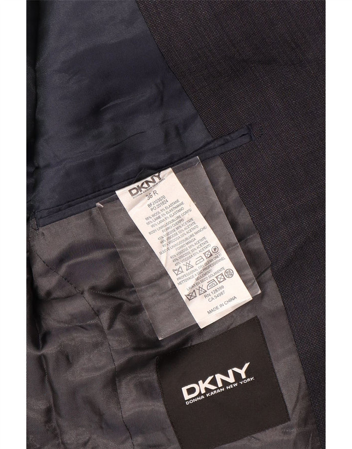 DKNY Chaqueta tipo blazer de 2 botones para hombre UK 36 Small Azul marino