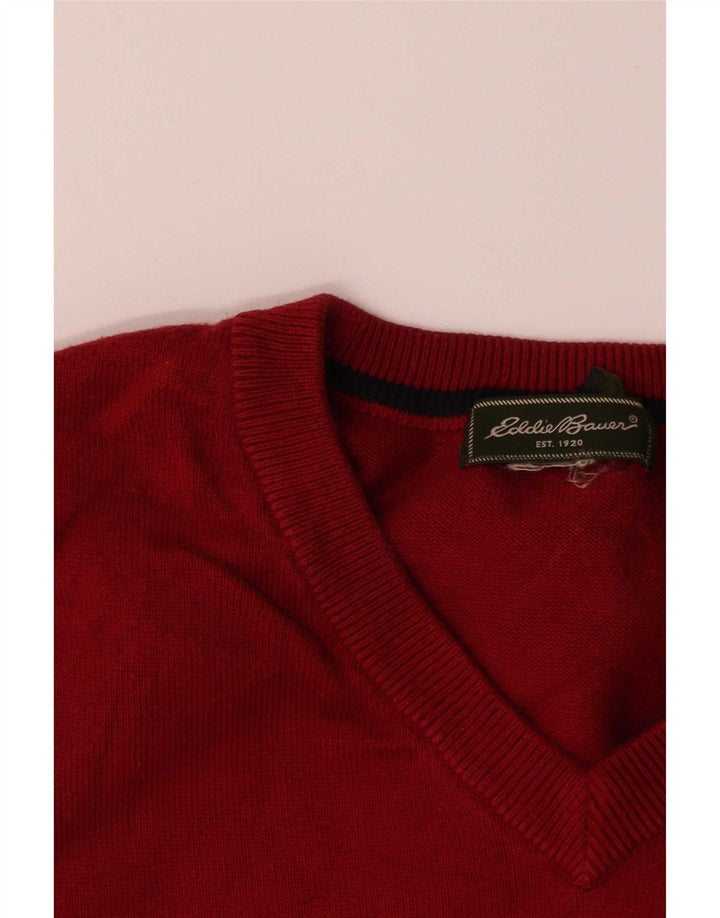 Eddie Bauer - Camiseta sin mangas para hombre, algodón burdeos mediano