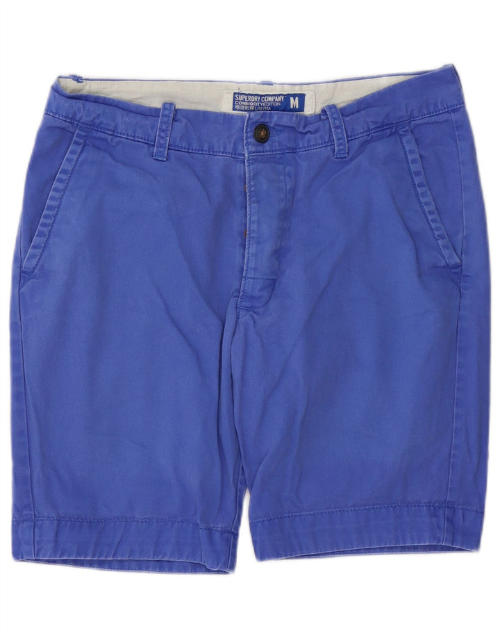 SUPERDRY Pantalones cortos chinos para hombre medianos W32 Algodón azul