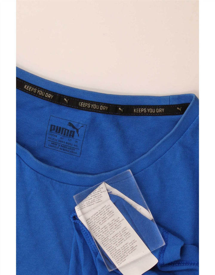 Puma Camiseta gráfica para hombre Top 2XL Algodón azul