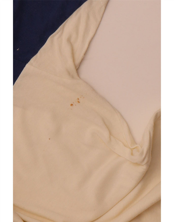 COLMAR Camiseta gráfica para hombre Top Medium White Colourblock Cotton Sports