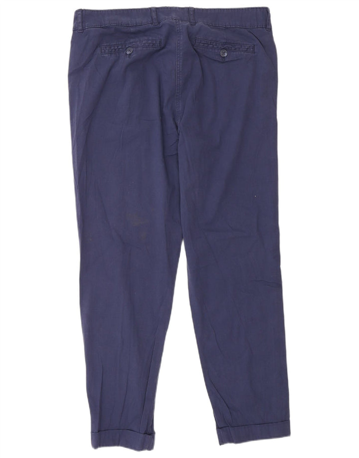 Pantalones chinos ajustados para mujer Marks & Spencer W32 L27 Azul marino