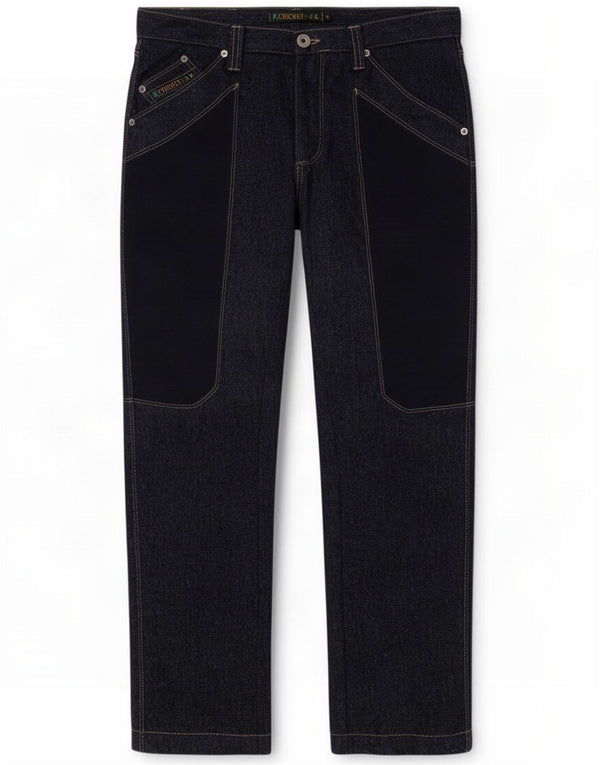 Pantalones casuales rectos vintage para hombre IT 46 Small W32 L30 Azul marino