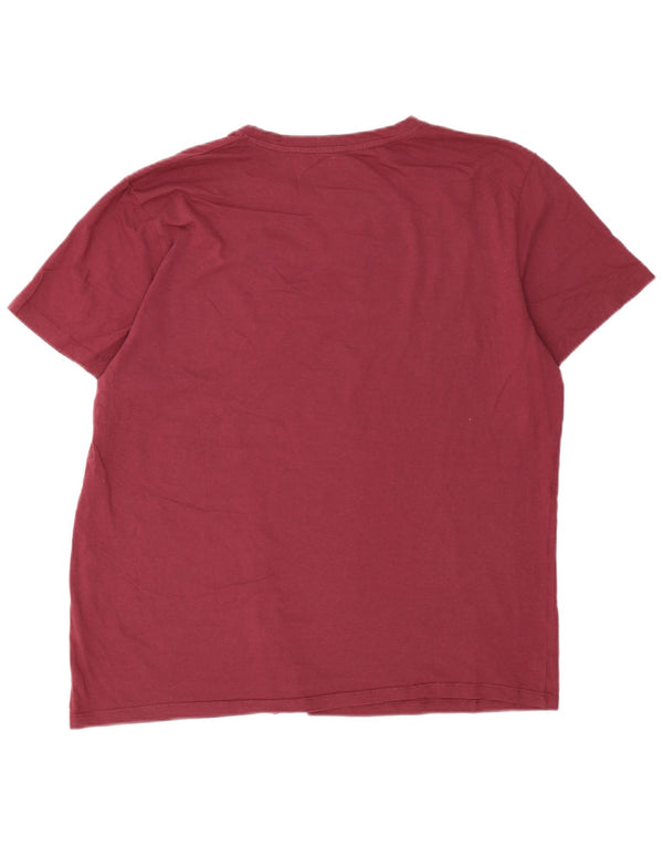 Jack & Jones Hombre Camiseta Top XL Burdeos